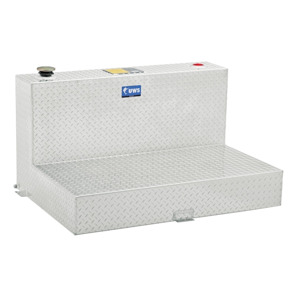 50-GALLON L-SHAPE BRIGHT ALUMINUM TRANSFER TANK